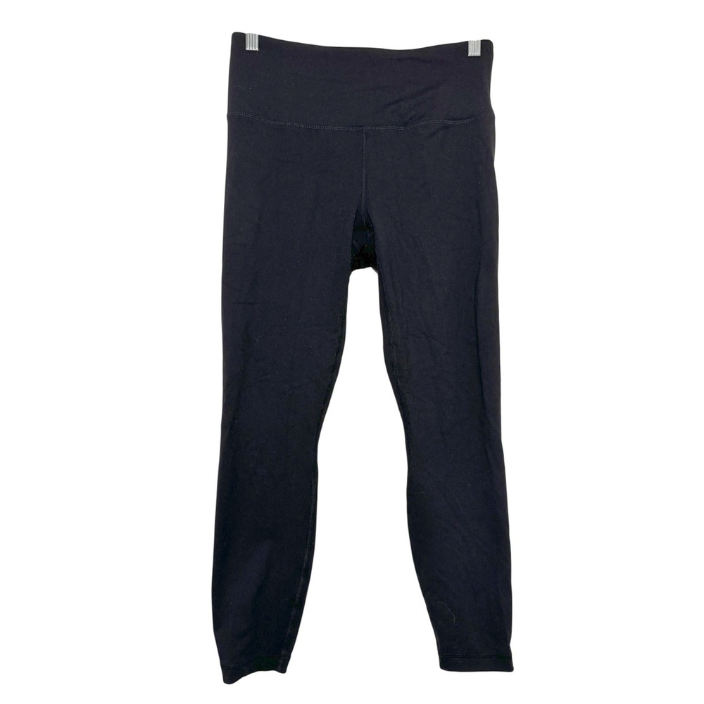 90 Degree by Reflex Womens Black High Waisted Yoga Leggings Size‎ Large Athletic